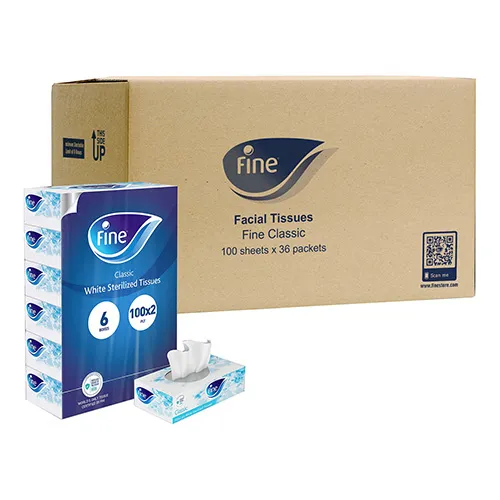 TISSUE FACIAL CLASSIC FINE  100 X 2PLY (6 X 6PCS)