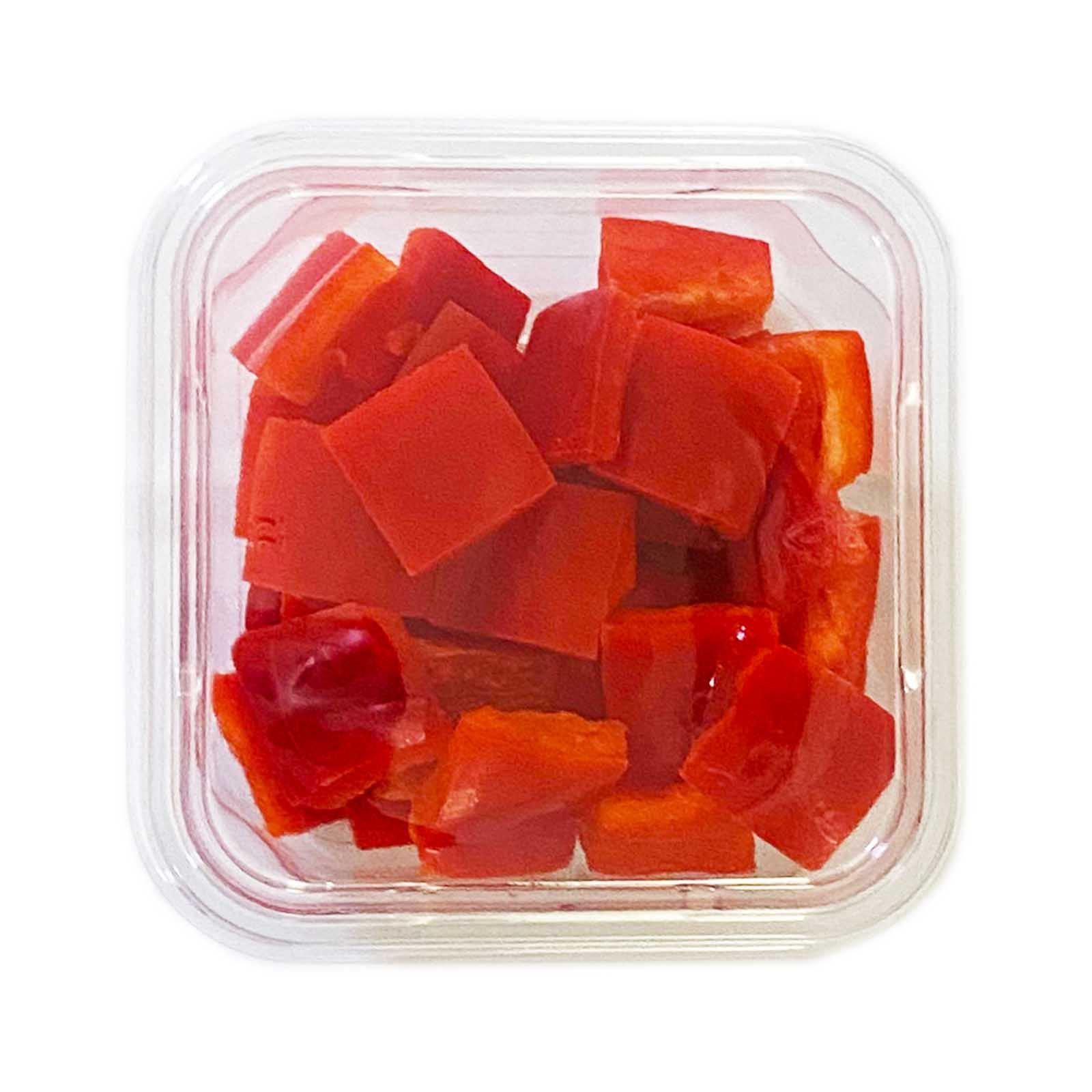 RED CAPSICUM CUBES - 25 MM ( kg )