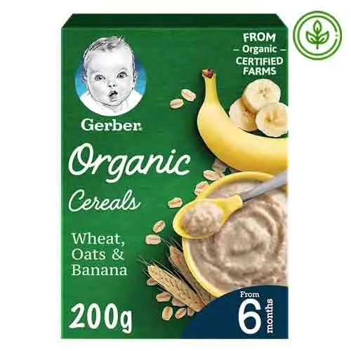 CEREALS ORGANIC GERBER ( 200 GM ) 