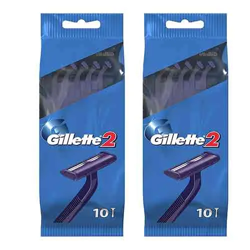 RAZORS DISPOSABLE 2 GILLETTE ( 2 X 10 PCS )