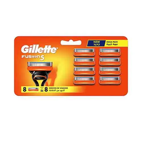 RAZOR BLADE FUSION 5 MEGA PACK GILLETTE ( 8 PC )