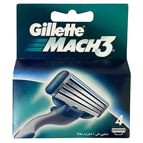 RAZOR BLADE MACH 3 GILLETTE ( 4 PCS )