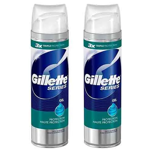 SHAVING GEL PROTECTION GILLETTE ( 2 X 200 ml )
