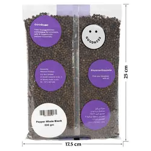 Goodness Pepper Whole Black 500 g