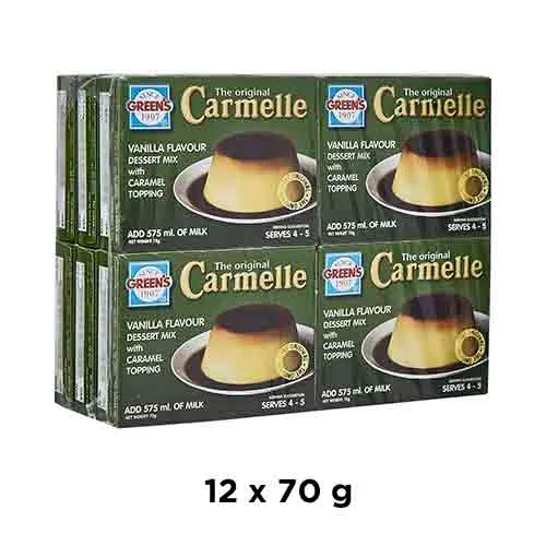 CREAM CARAMEL GREENS (12 X 70 gm)