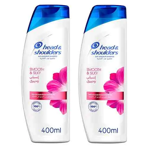 SHAMPOO AD SMOOTH & SILKY HEAD & SHOULDERS ( 2 X 400 ml )