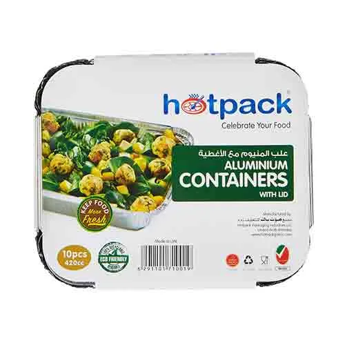DISPOSABLE ALUMIN CONTAINER 8342 HOTPACK (1 X 10 PC)