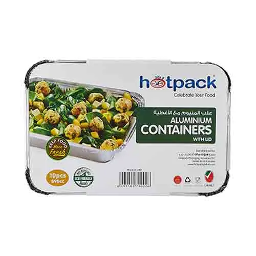 DISPOSABLE ALUMIN CONTAINER 8389 HOTPACK (1 X 10 PC)