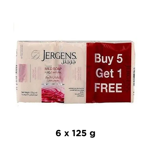 SOAP MILD JERGENS ( 6 X 125 GM )