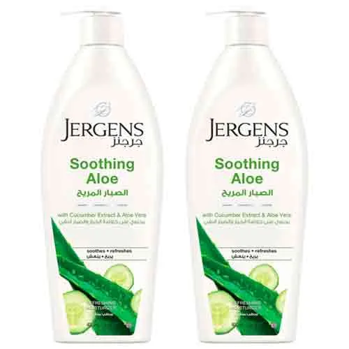 BODY LOTION SOOTHING ALOE JERGENS ( 2 X 400 ml )