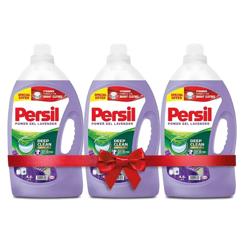 LAUNDRY LIQUID POWER GEL LAVENDER PERSIL (3 X 4.8 LTR)