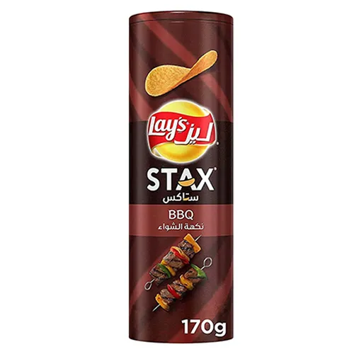 CHIPS STAX POTATO CRISPS BBQ LAYS ( 170 GM )