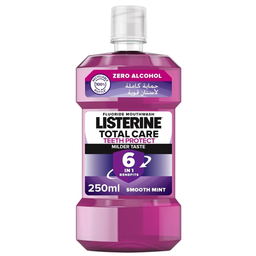 MOUTH WASH TOTAL CARE TEETH PROTECT MILDER TASTE LISTERINE ( 250 ML)