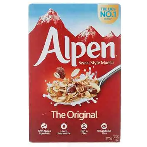 MUESLI ORIGINAL ALPEN ( 375 GM )