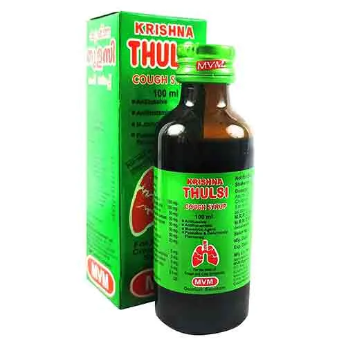 COUGH SYRUP AYURVEDIC KRISHNA THULASI MVM (100 ML)