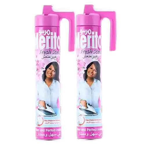 SPRAY STARCH PINK MERITO ( 2 X 500 ML )