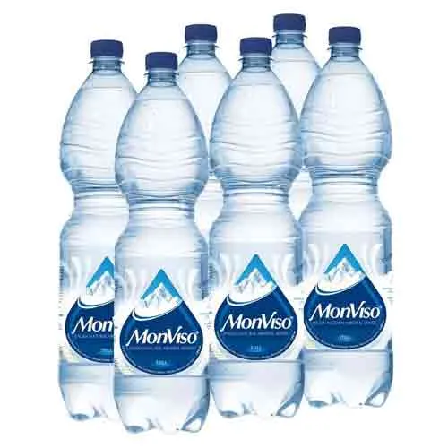 WATER STILL NATURAL MINERAL MONVISO ( 6 X 1 LTR )