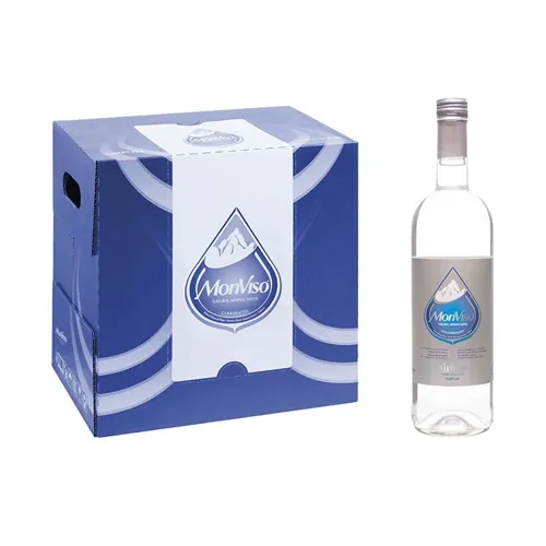 WATER STILL NATURAL MINERAL GLASS BOTTLE MONVISO ( 12 X 750 ML )