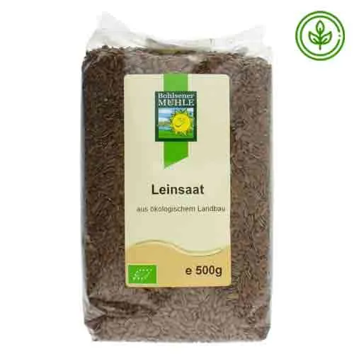FLAX SEED BROWN ORGANIC BOHLSENER MUHLE