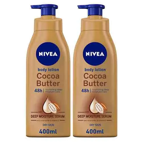 BODY LOTION COCOA BUTTER NIVEA (2 X 400 ml)