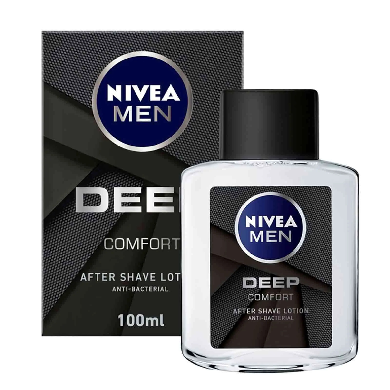 AFTER SHAVE LOTION ANTI BACTERIAL BLACK DEEP COMFORT MEN NIVEA ( 100 ml )