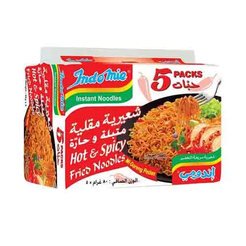NOODLES FRIED HOT & SPICY INDOMIE ( 5 X 80 gm ) 