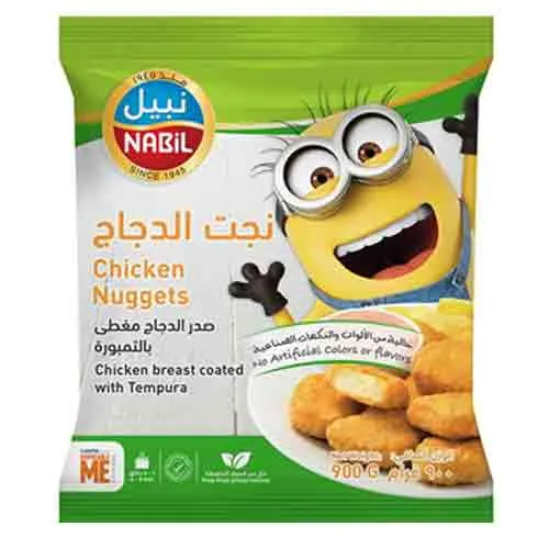CHICKEN TEMPURA NUGGETS COOKED FROZEN NABIL ( 1 KG )