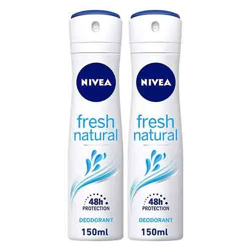 DEODORANT SPRAY FRESH NATURAL OCEAN EXTRACT NIVEA ( 2 X 150  )