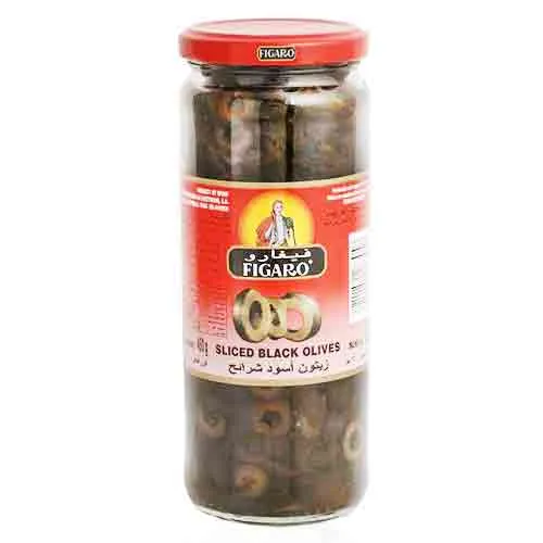 OLIVE BLACK SLICED FIGARO (450 GM )