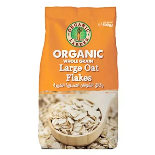 OAT FLAKES ORGANIC ORGANIC LARDER ( 500 GM )