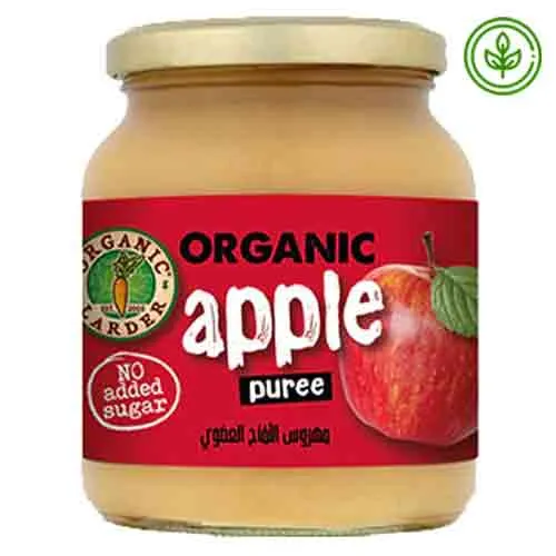 APPLE PUREE NO SUGAR ORGANIC - ORGANIC LARDER 350 gm