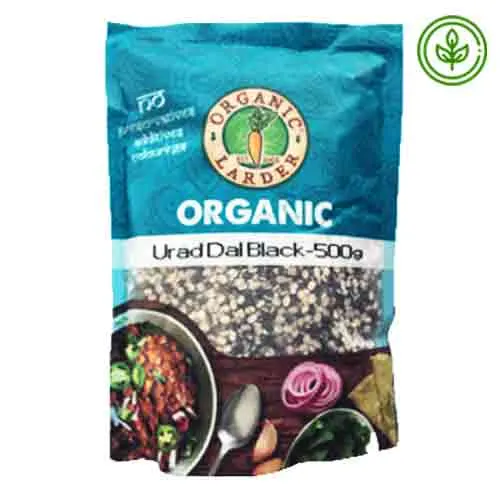 URAD DAL BLACK ORGANIC ORGANIC LARDER ( 500 gm )