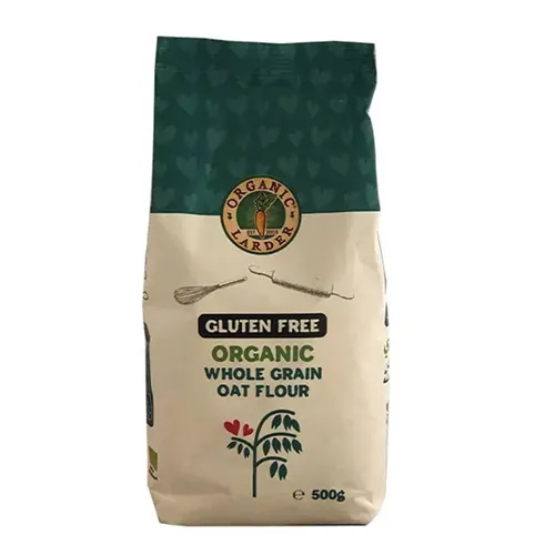 FLOUR OAT WHOLE GRAIN ORGANIC GLUTEN FREE ORGANIC LARDER ( 500 GM )