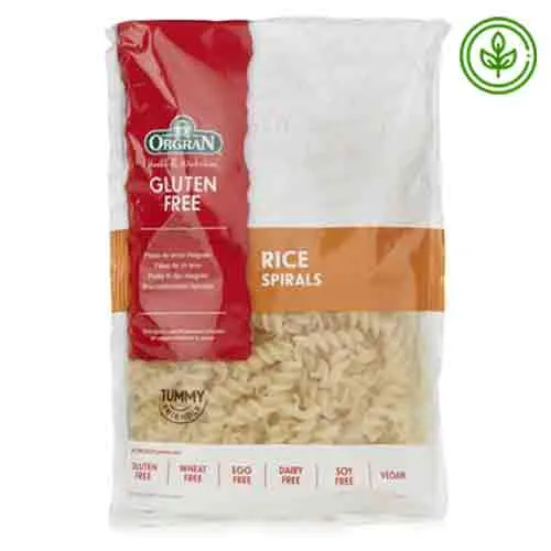 PASTA SPIRAL QUINOA RICE ORGANIC ORGRAN 250 GM