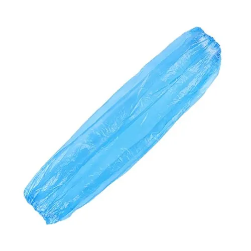 PE SLEEVES BLUE DISPOSABLE ( 100 PC )