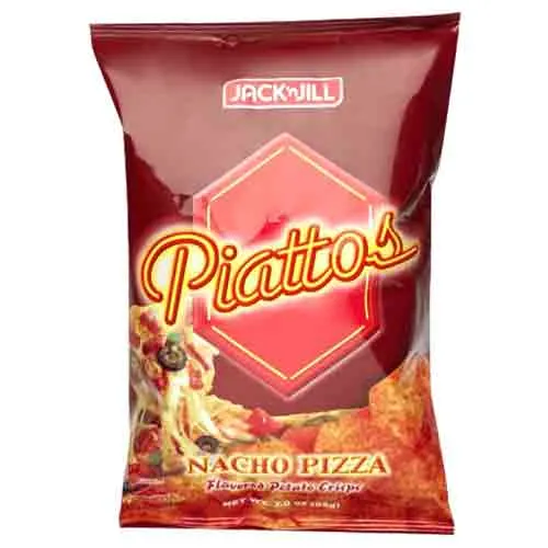 PIATTOS NACHO PIZZA CHIPS JACK N JILL ( 85 GM )