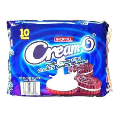 PRESTO CREAMS VANILLA SANDWICH COOKIES JACK N JILL ( 10 X 30 gm )