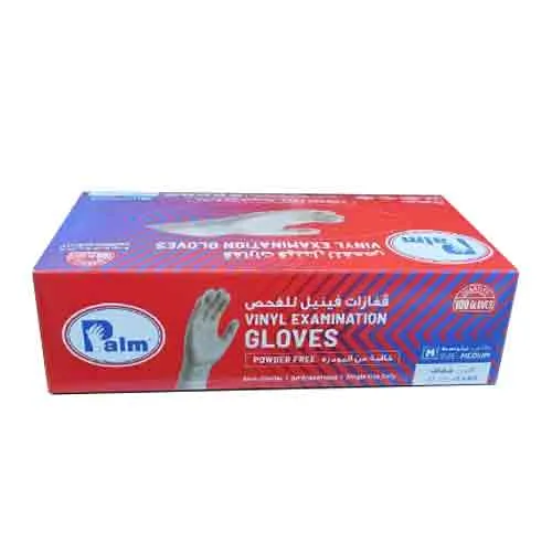 VINYL GLOVES PF WHITE MEDIUM PALM ( 100 PCS )