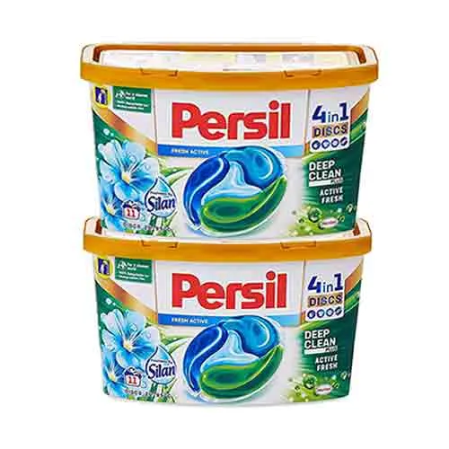 DETERGENT DISCS 4 IN 1 SILAN FRESH ACTIVE PERSIL ( 2 X 11 PCS )