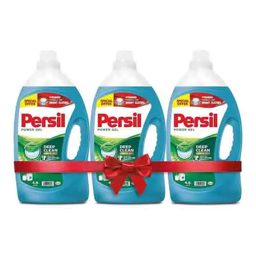 LAUNDRY LIQUID POWER GEL FRONT LOAD PERSIL (3 X 4.8 LTR)