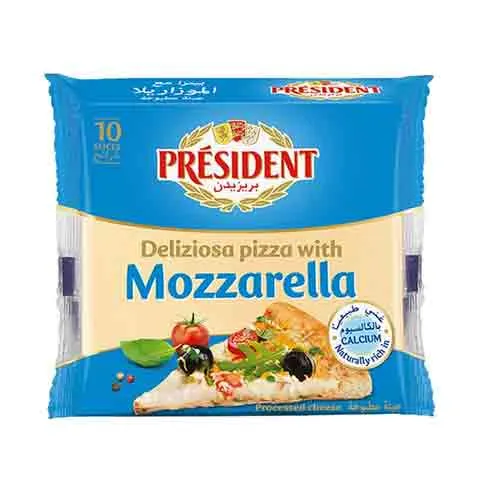 CHEESE MOZZARELLA SLICES PRESIDENT (200 gm) 