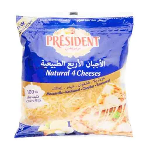 CHEESE FOUR NATURAL PRESIDENT ( 400 gm )