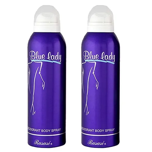 DEODORANT SPRAY WOMEN BLUE LADY RASASI (2 X 200 ML)