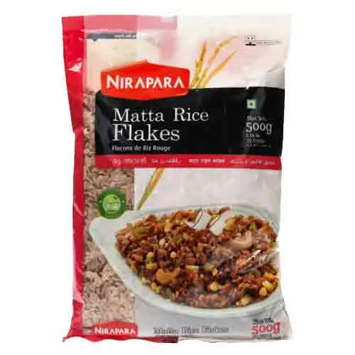 RICE FLAKES RED NIRAPARA ( 500 gm )