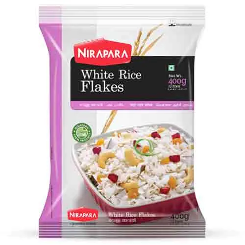 RICE FLAKES WHITE NIRAPARA ( 400 gm )