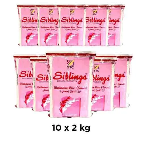 RICE GLUTINOUS SWEET SIBLINGS ( 10 X 2 kg )