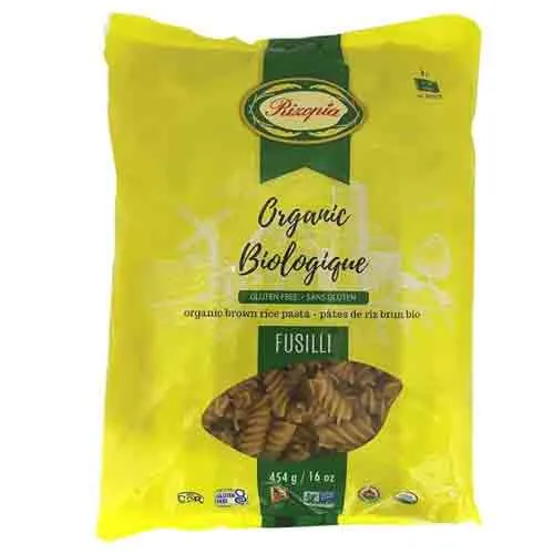 PASTA FUSILLI BROWN RICE ORGANIC ( 454 GM )