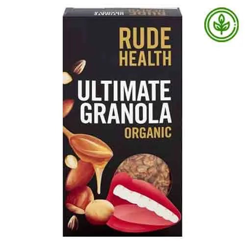 GRANOLA ULTIMATE ORGANIC RUDE HEALTH ( 400 gm )