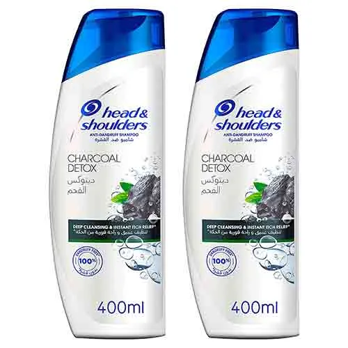 SHAMPOO AD CHARCOAL DETOX HEAD & SHOULDERS ( 2 X 400 ML )