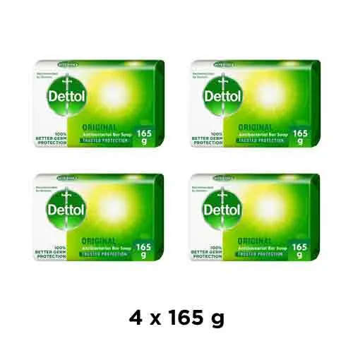 SOAP ORIGINAL DETTOL ( 4 X 165 gm )